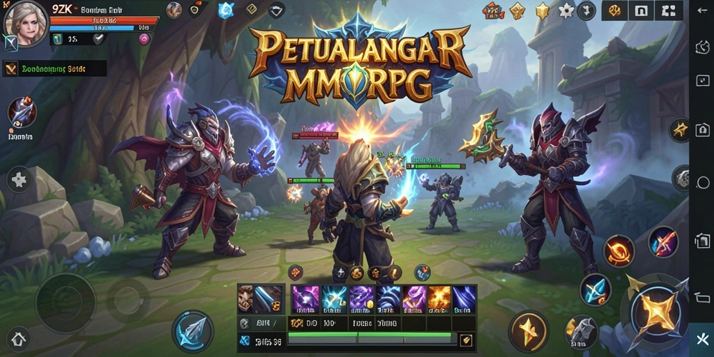 Tampilan gameplay 9ZK dengan aksi pertarungan yang mendebarkan.