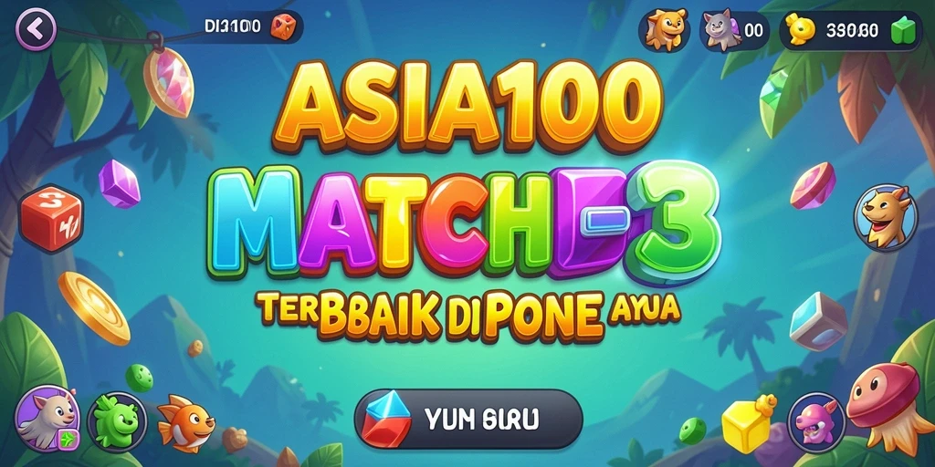 Tampilan gameplay seru dan menantang dari ASIA100.