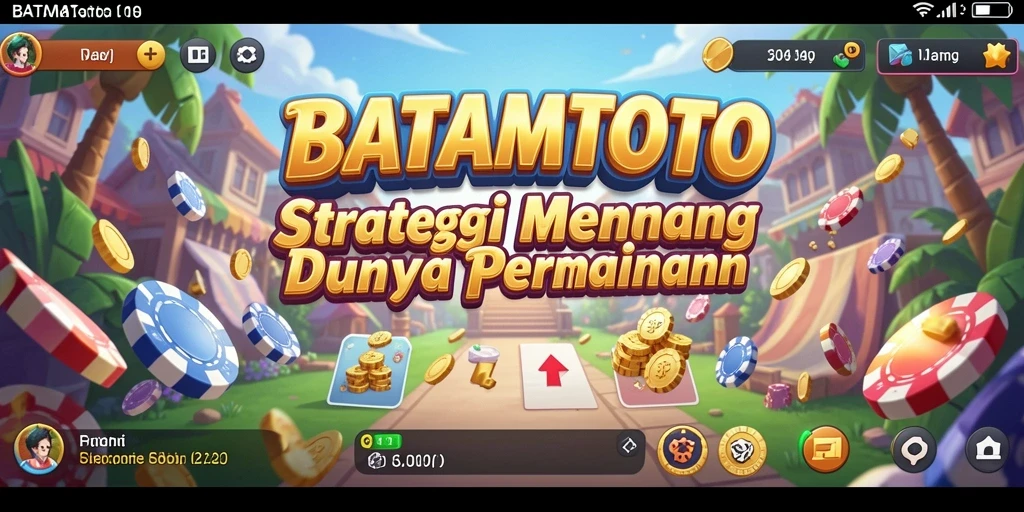 Tampilan gameplay yang menegangkan dalam BATAMTOTO