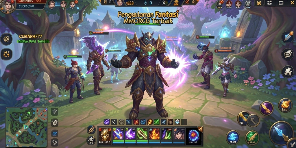 Screenshot CEMARA777 menampilkan aksi seru dalam dunia MMORPG.