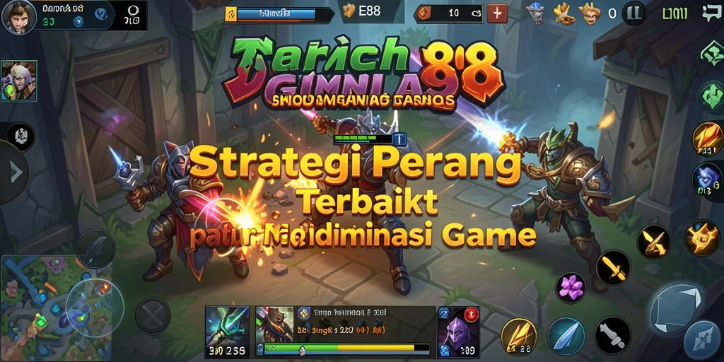 Screenshot E88 menampilkan aksi pertempuran strategi yang mendebarkan.