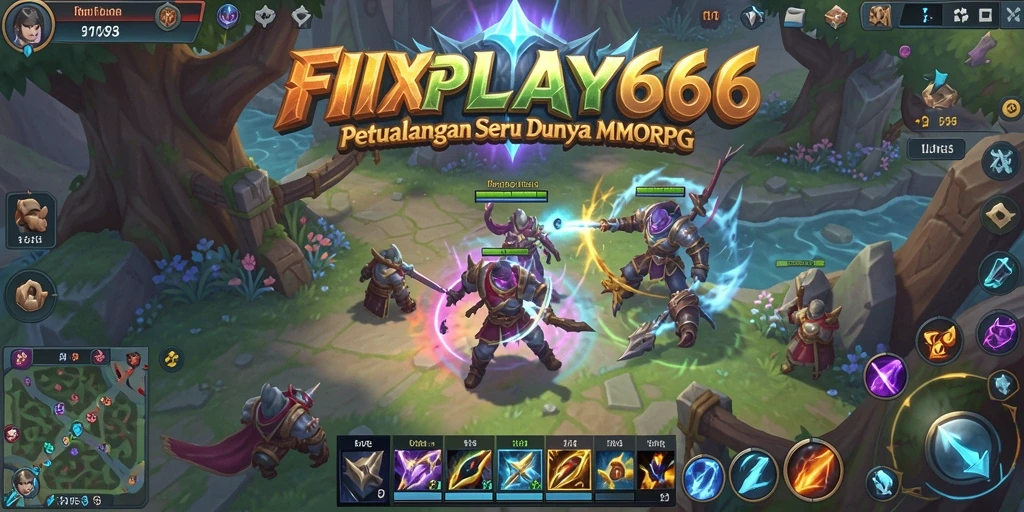 Tampilan gameplay FIXPLAY666 yang memukau dalam dunia MMORPG.