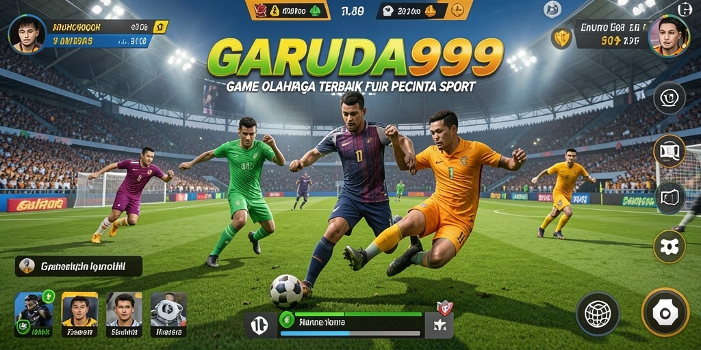 Screenshot gameplay GARUDA999 menampilkan pertandingan olahraga yang mendebarkan.