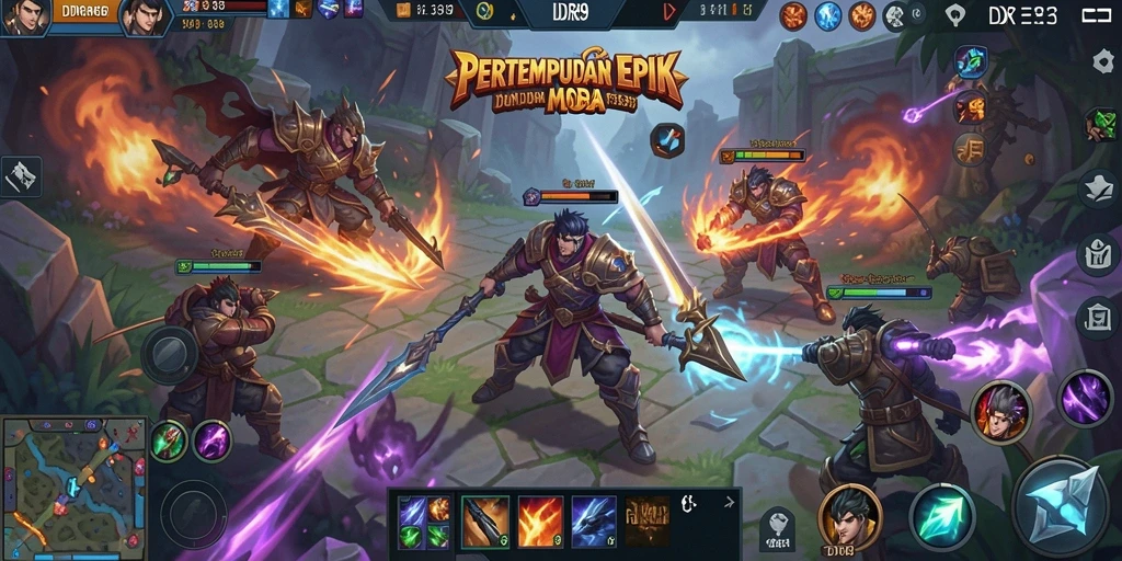 Tangkapan layar dari gameplay menampilkan aksi pertempuran yang mendebarkan.