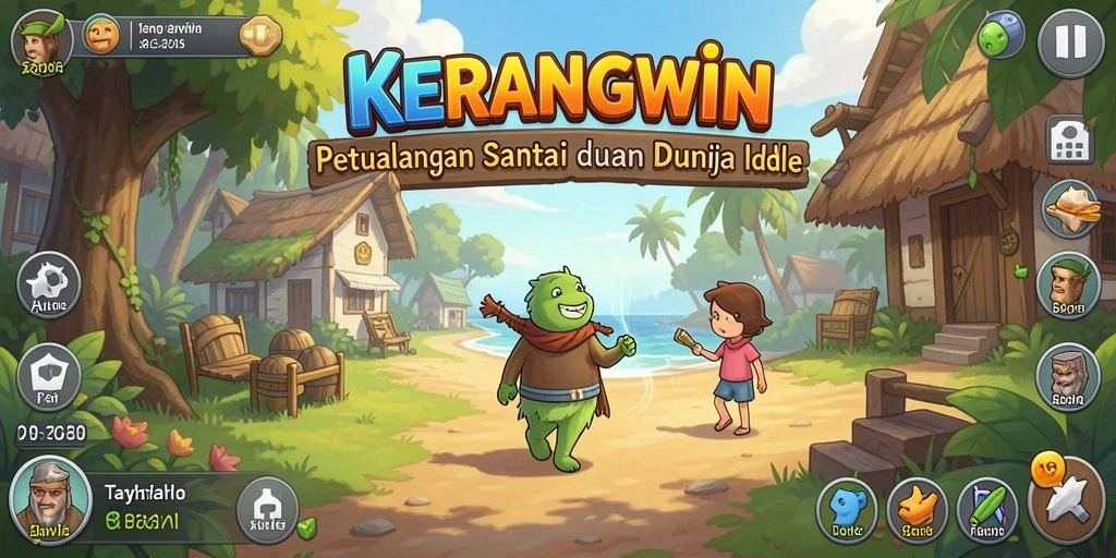 Tampilan gameplay <strong>KERANGWIN</strong> yang menarik dan cerah.