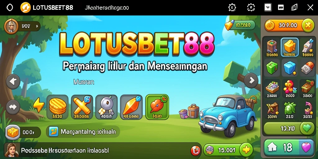 Screenshot gameplay menampilkan pengumpulan sumber daya dalam <strong>LOTUSBET88</strong>.