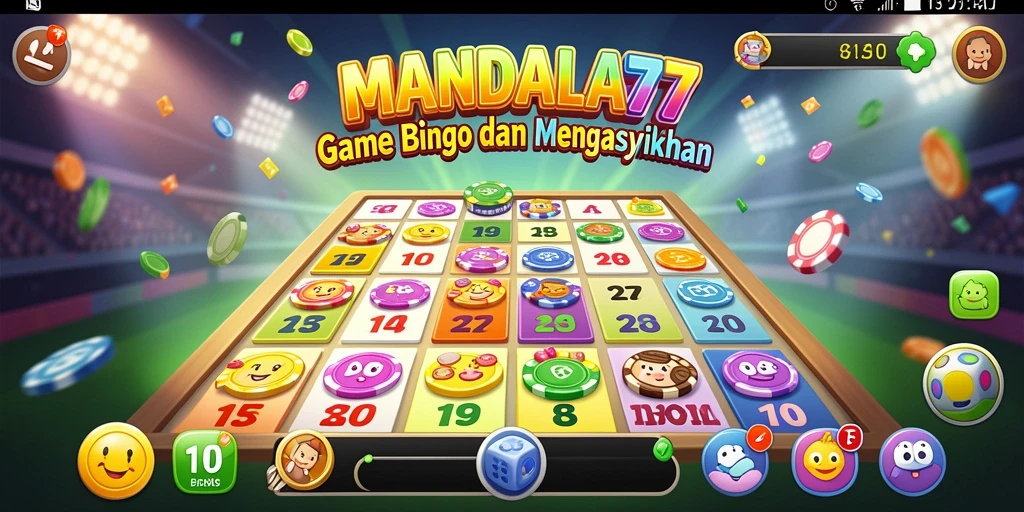 Tampilan gameplay seru dari MANDALA77 saat bermain Bingo.