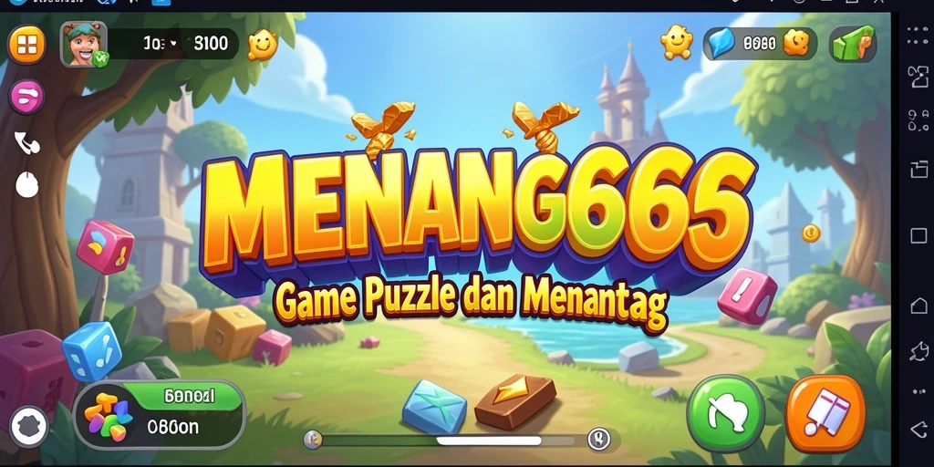 Screenshot dari gameplay MENANG666 yang penuh warna dan menantang.