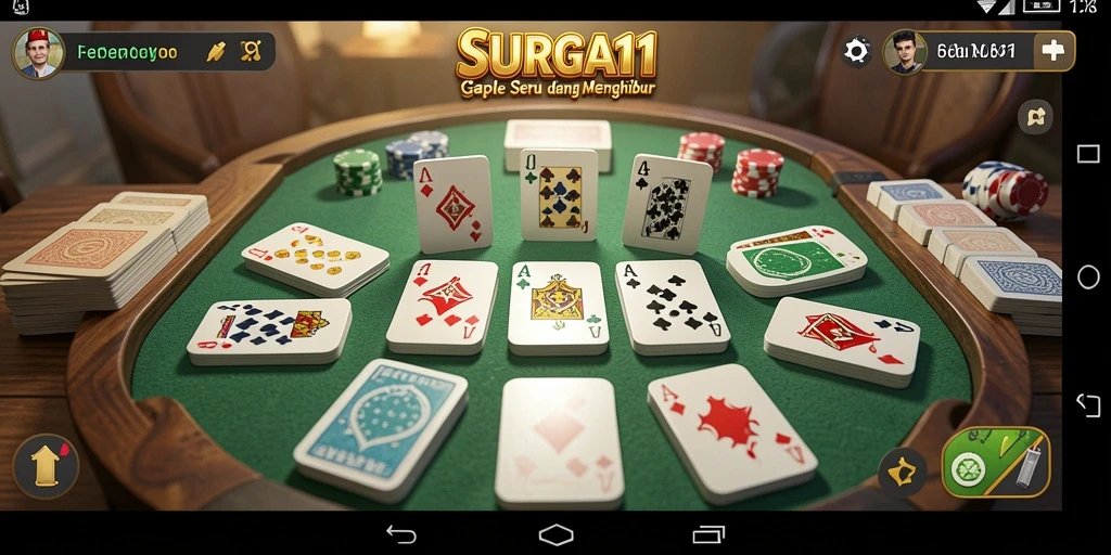 Tampilan gameplay Gaple yang menarik di SURGA11.